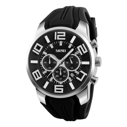 Men's Waterproof Quartz Watch with Calendar Feature