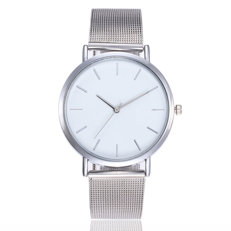 Fashionable Women's Quartz Watch with Alloy Mesh Band