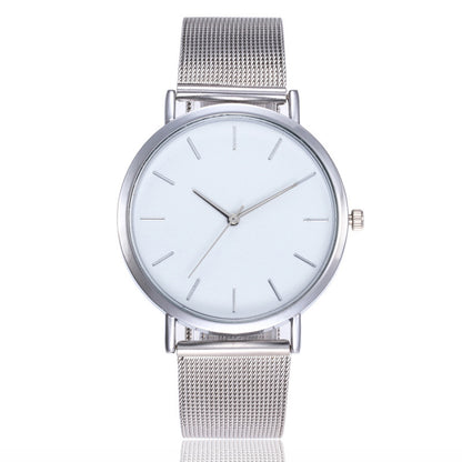 Fashionable Women's Quartz Watch with Alloy Mesh Band