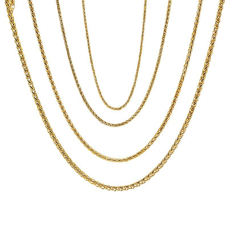 Cross-Border Stainless Steel Hip Hop Chain Necklace