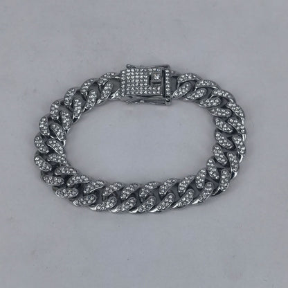 High-Quality Men's Cuban Link Chain - 12mm Hip Hop Style