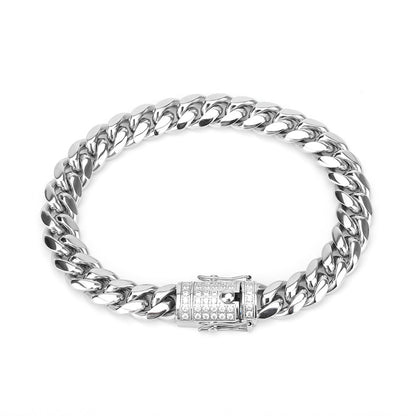 Gold Plated Cuban Chain Bracelet for Men (Hiphop Style)