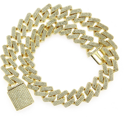 Cuban Zircon Necklace for Men - Hip Hop Style