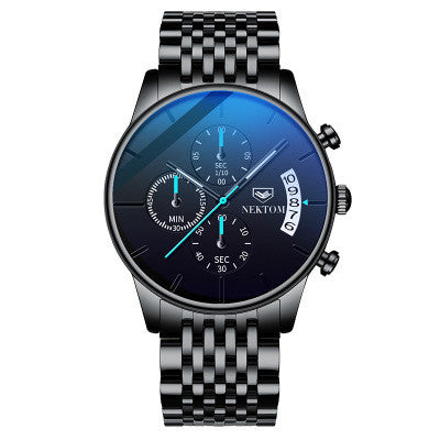 2019 Men's Automatic Quartz Watch with Steel Band