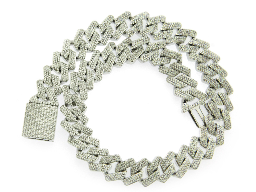 Cuban Zircon Necklace for Men - Hip Hop Style
