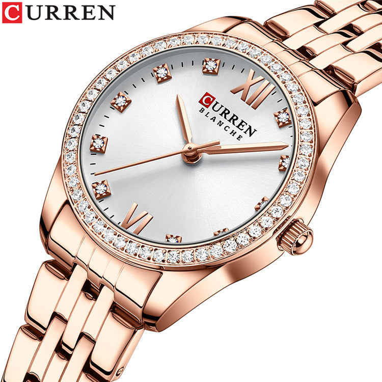 CURREN 9086 Women's Stylish Waterproof Quartz Watch