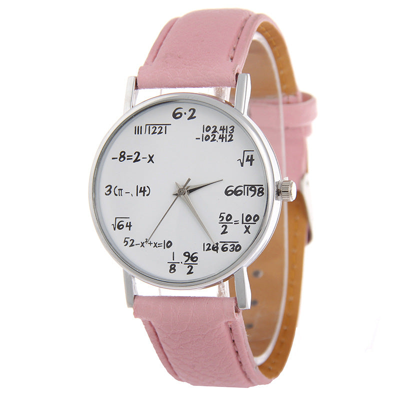 Trendy Women's Quartz Watch with Leather Strap