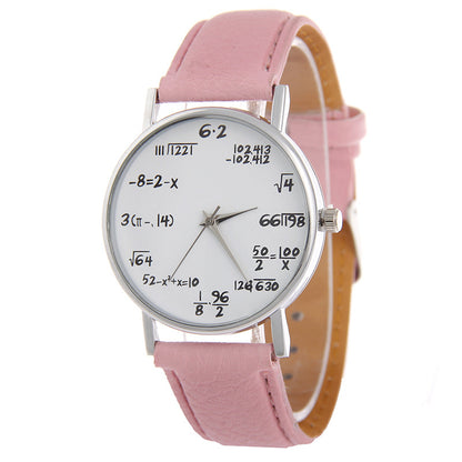 Trendy Women's Quartz Watch with Leather Strap