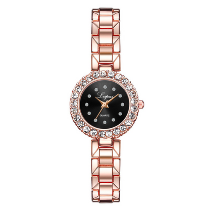Women's Quartz Watch and Bracelet Set (Two Pieces)