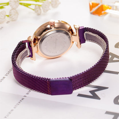 Starry Sky Milanese Strap Quartz Watch for Women