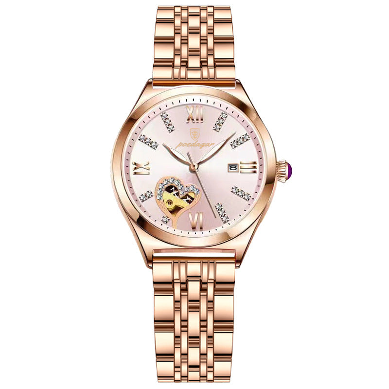 Swiss Certified Diamond Studded Waterproof Women's Watch