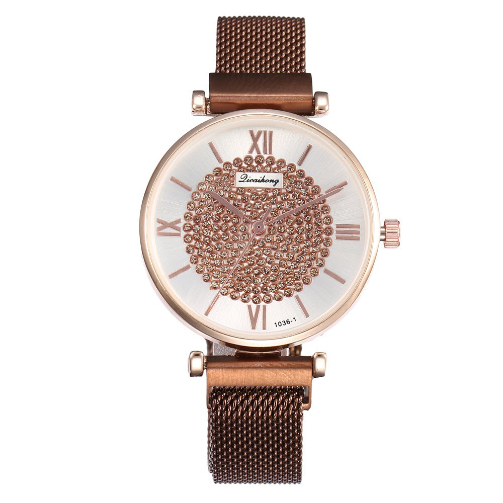 Starry Sky Milanese Strap Quartz Watch for Women