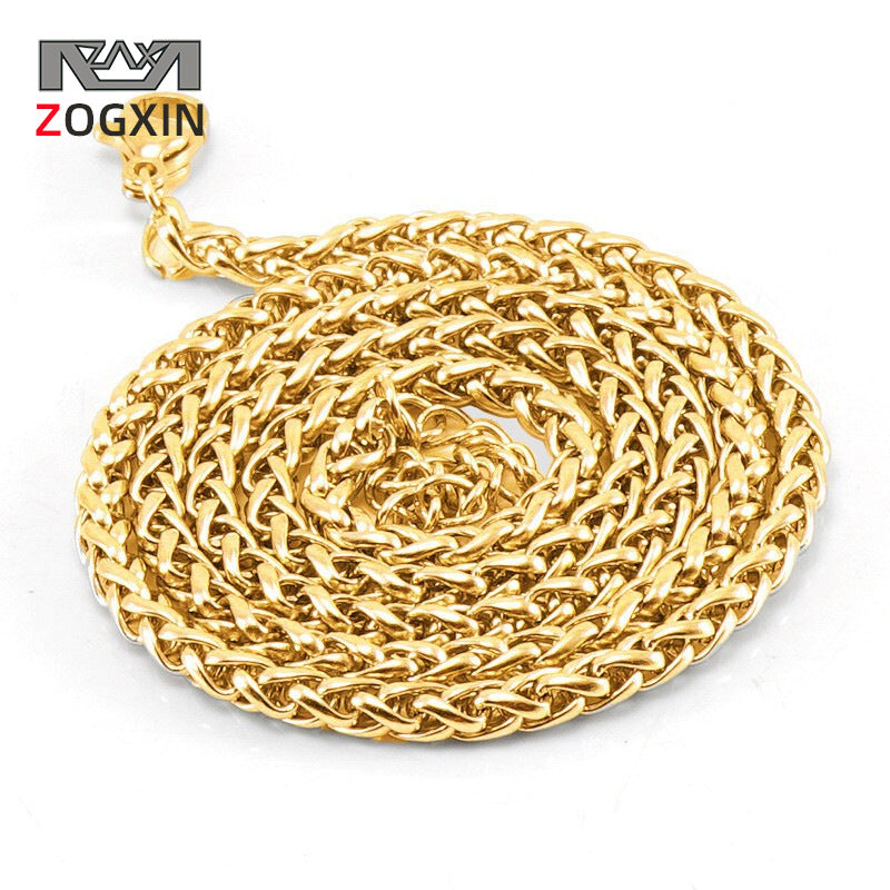 Cross-Border Stainless Steel Hip Hop Chain Necklace