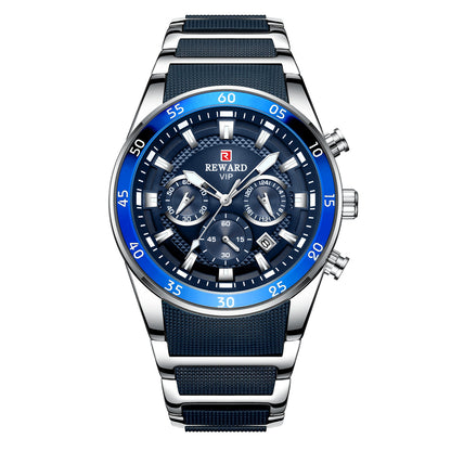 Luminous Waterproof Steel Men's Sports Watch