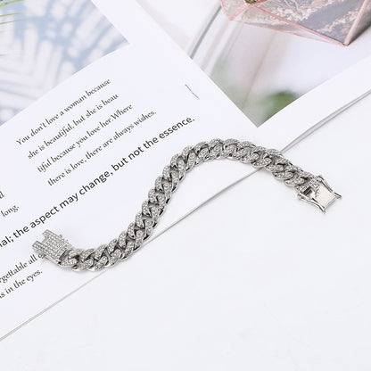 High-Quality Men's Cuban Link Chain - 12mm Hip Hop Style