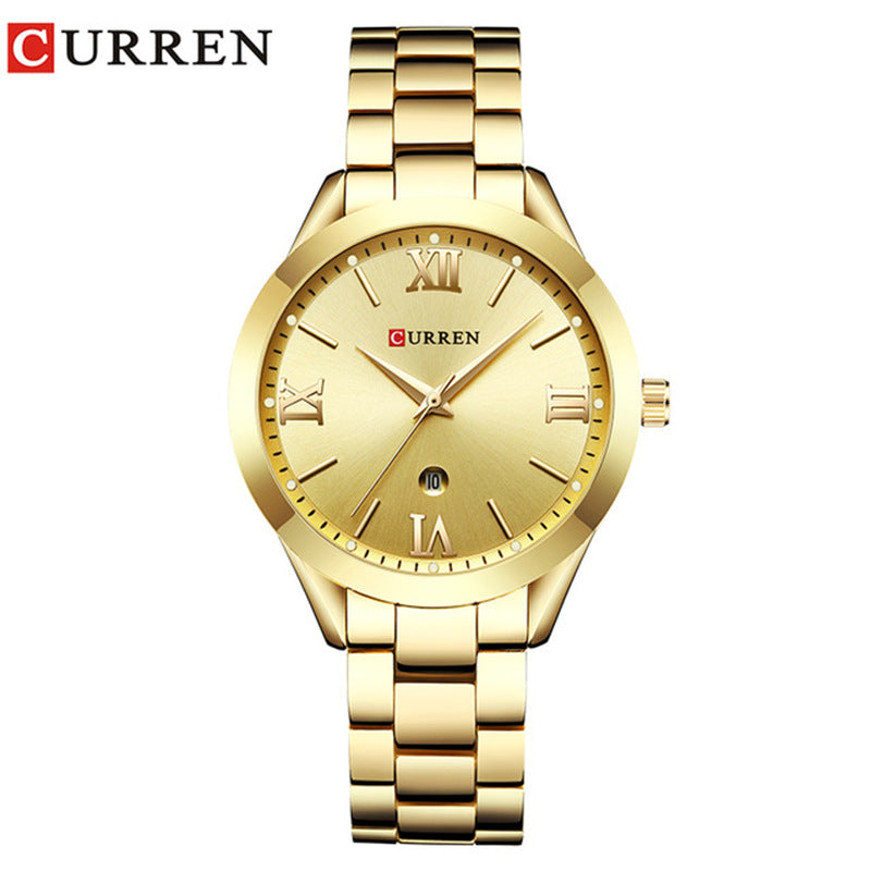 CURREN 9007 Women's Waterproof Quartz Watch with Calendar