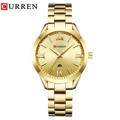 CURREN 9007 Women's Waterproof Quartz Watch with Calendar