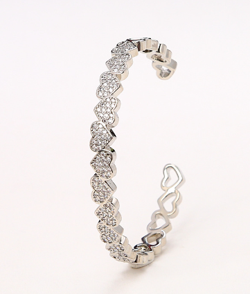 Real Gold Plated Hip Hop Love Bracelet for Men and Women