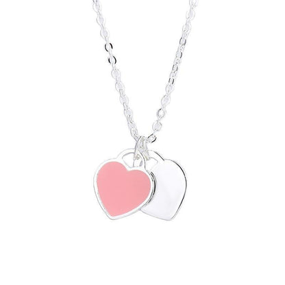 925 Sterling Silver Love Necklace with Heart Pendant