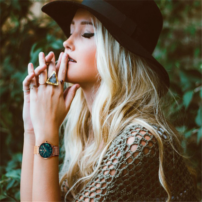Women's Starry Sky Watch with Mesh Band