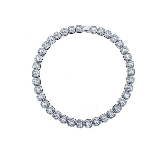 Exaggerated Cuban Link Necklace with Full Diamonds