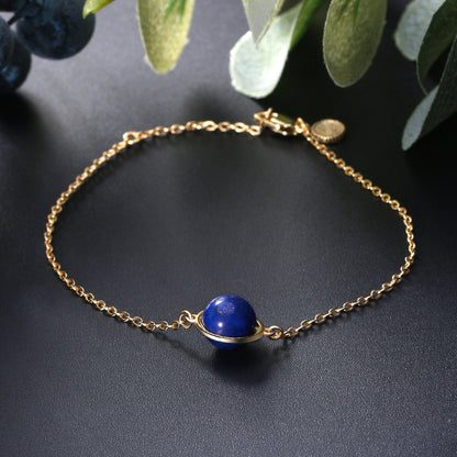 S925 Silver Bracelet with Pearl and Gemstone Accents