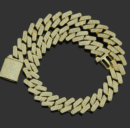 Cuban Zircon Necklace for Men - Hip Hop Style