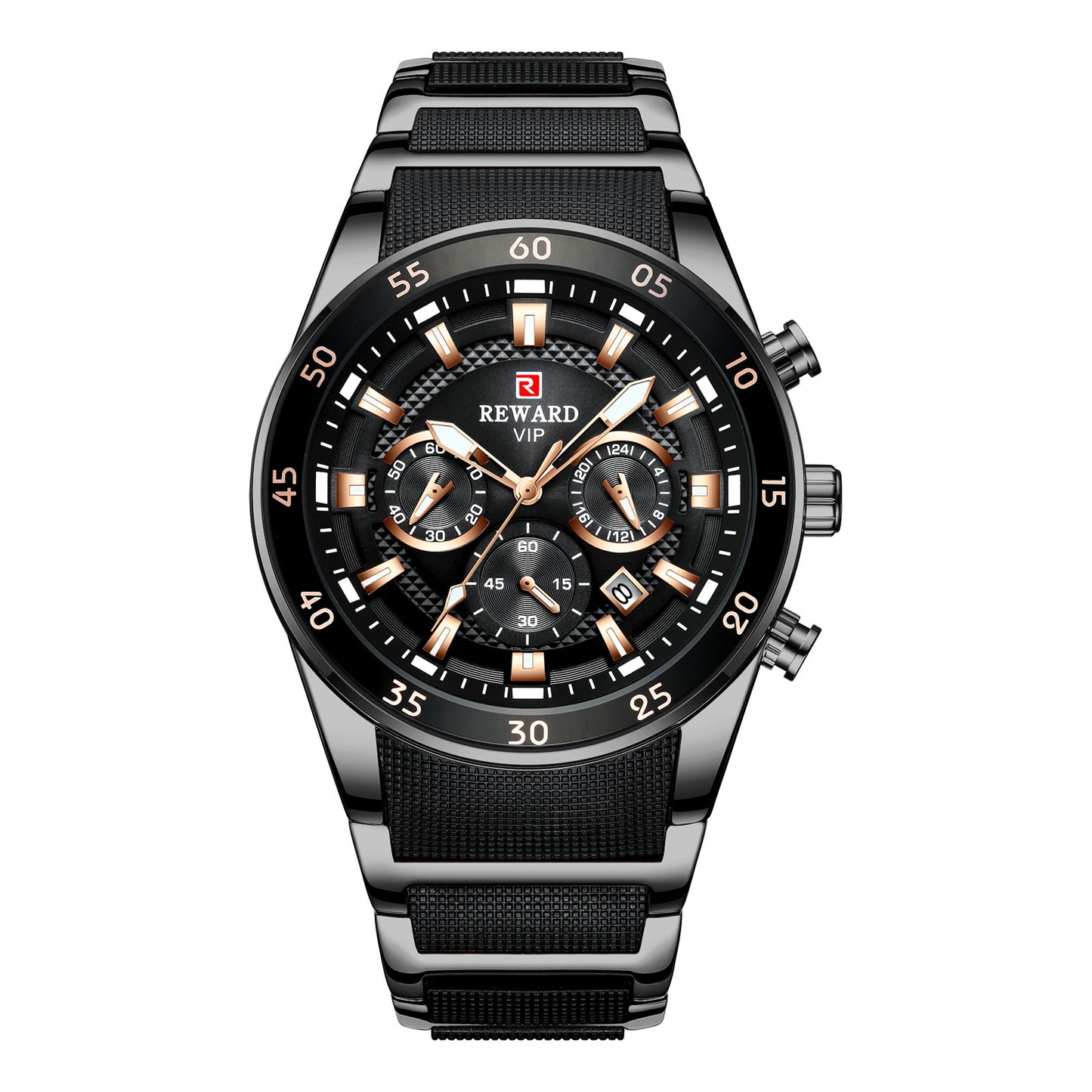 Luminous Waterproof Steel Men's Sports Watch