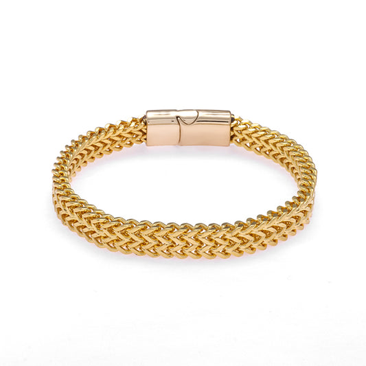 Hip-Hop Style Double-Sided Woven Men's Bracelet