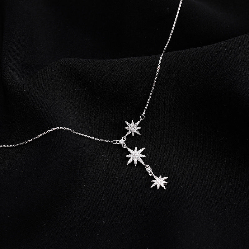 Women's 925 Sterling Silver Star Necklace - Minimalist Design