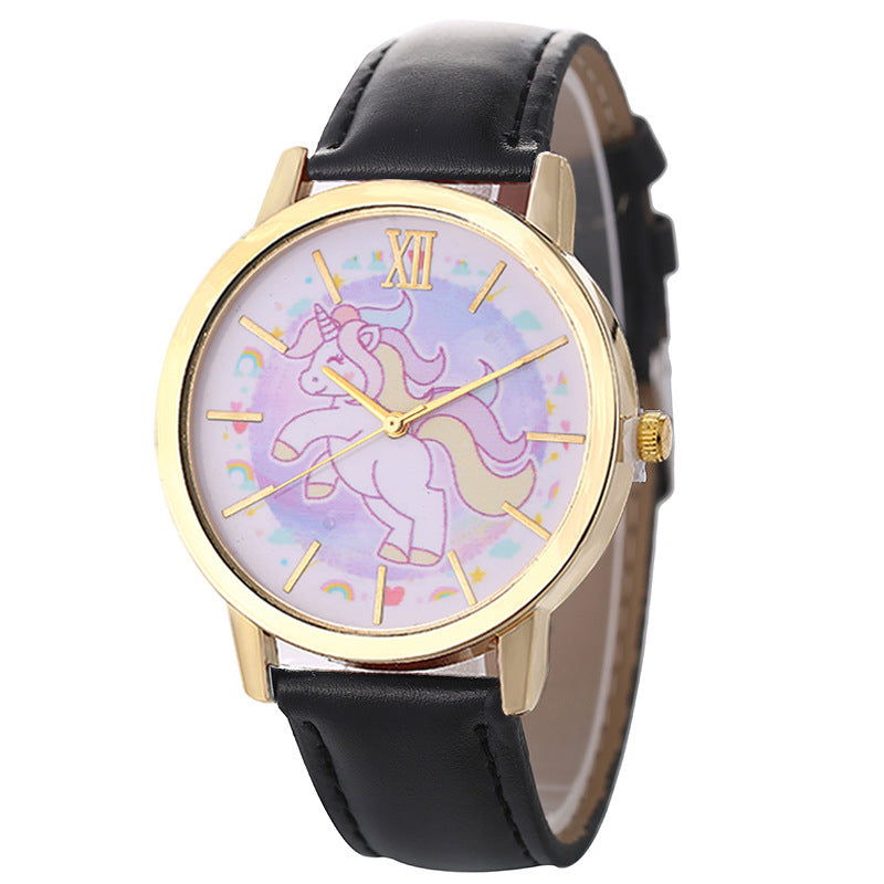 Fashionable Women's Casual Unicorn Quartz Watch