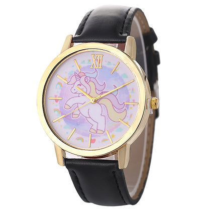 Fashionable Women's Casual Unicorn Quartz Watch