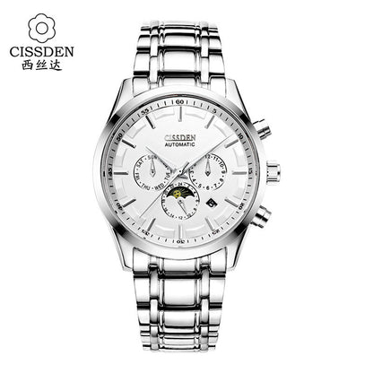 Luxury Men's Swiss Automatic Mechanical Watch with Luminous