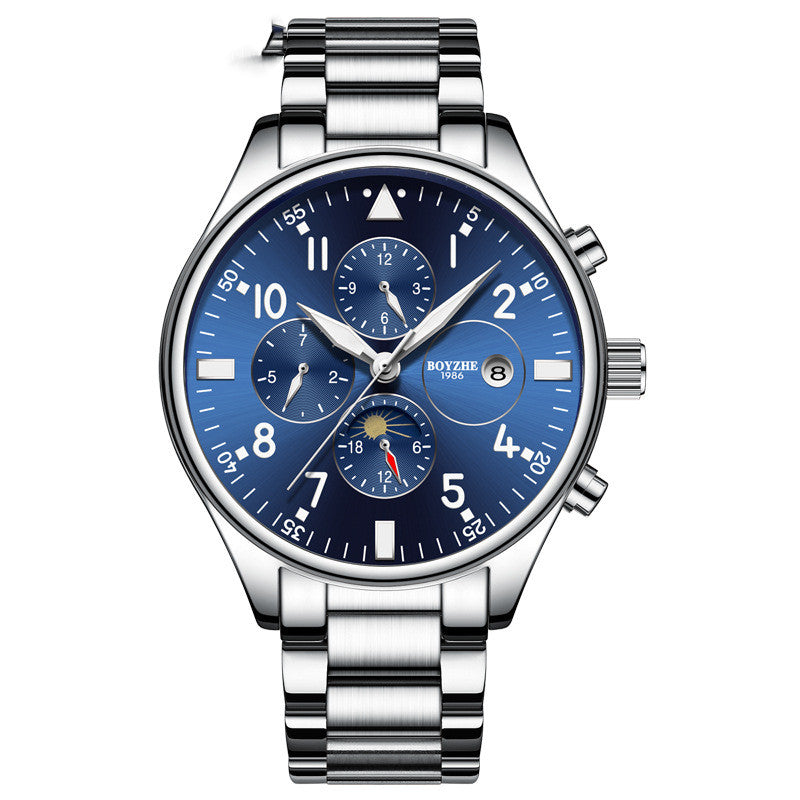 BOYZHE Men's Automatic Mechanical Watch with Luminous Dial