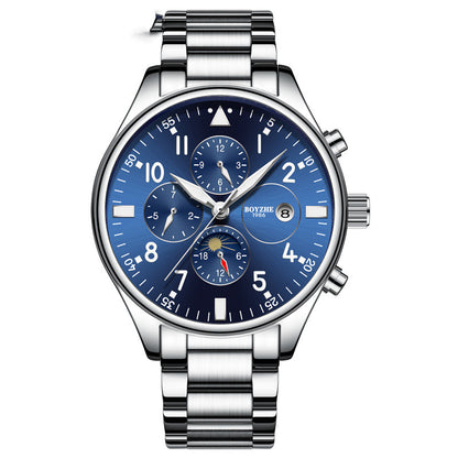 BOYZHE Men's Automatic Mechanical Watch with Luminous Dial