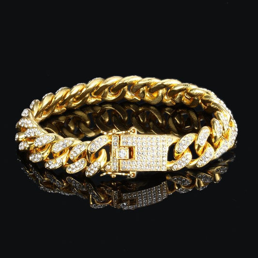 Men's Cuban Style Bracelet - Minimalist Summer Design