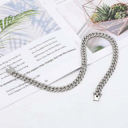 High-Quality Men's Cuban Link Chain - 12mm Hip Hop Style