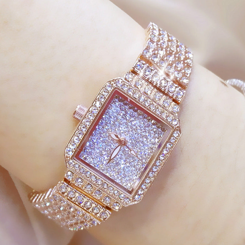 2019 Women's Crystal Quartz Watch with Stainless Steel Band