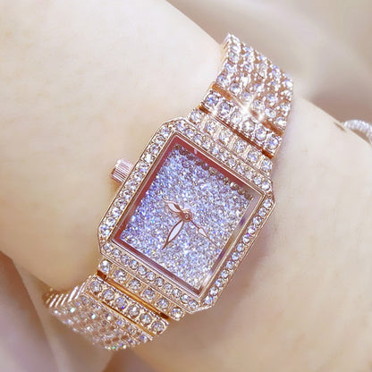 2019 Women's Crystal Quartz Watch with Stainless Steel Band