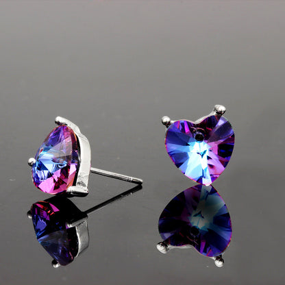 Swarovski Heart Pendant Earring and Necklace Set