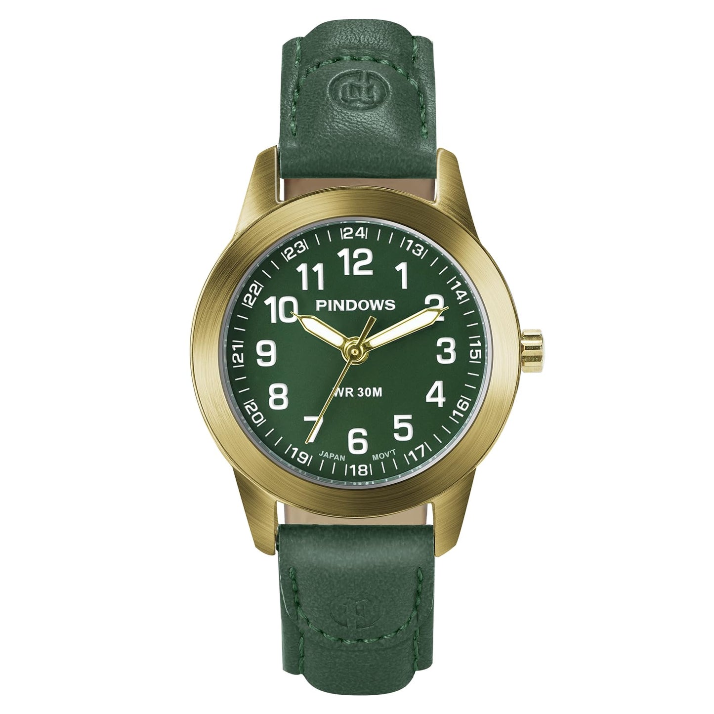 PINDOWS Watches for Women Classic Business Analog Quartz Small Ladies Watches 3ATM Waterproof Fashion Dress Watch with Easy-to-Read Luminous Dial