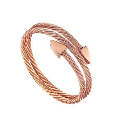 Men's Steel Wire Bracelet - Hip Hop Punk Fashion Accessory
