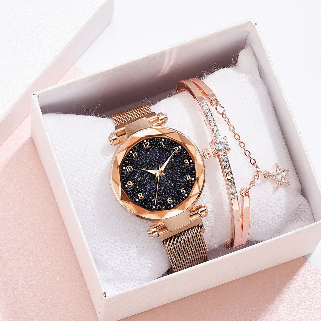 Wholesale Starry Sky Night Glow Quartz Watch for Women