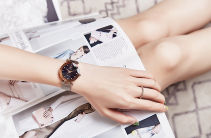 Waterproof Quartz Watch with Mesh Band
