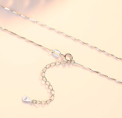 Sacred Heart Necklace in Sterling Silver (One Piece)