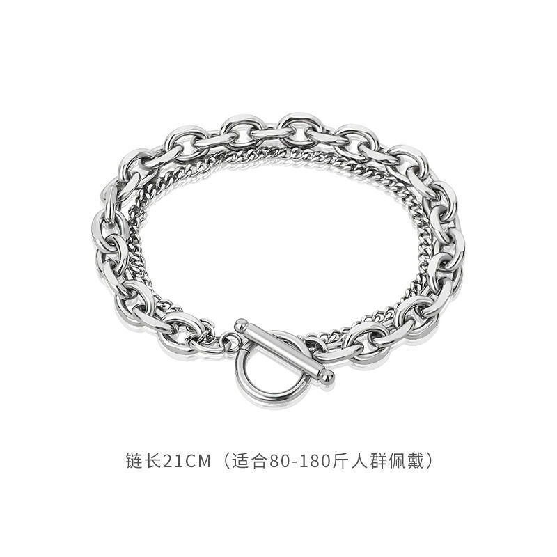 Men's Cuban Style Bracelet - Minimalist Summer Design