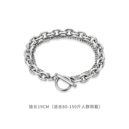 Men's Cuban Style Bracelet - Minimalist Summer Design